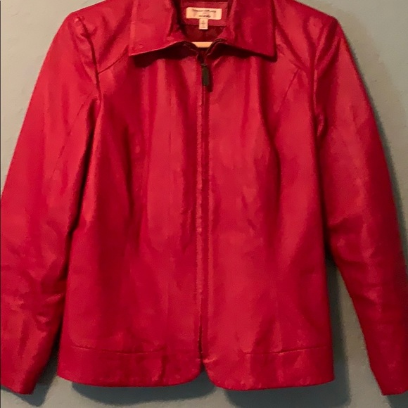 Yvonne Marie for Révue size S red leather fitted - Picture 2 of 6